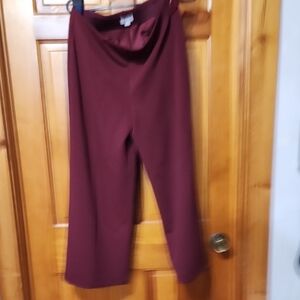 LOFT Burgundy Trousers
